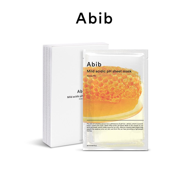 AbibMild Acidic pH Sheet Mask Honey Fit  (10pcs/box) - La Cosmetique