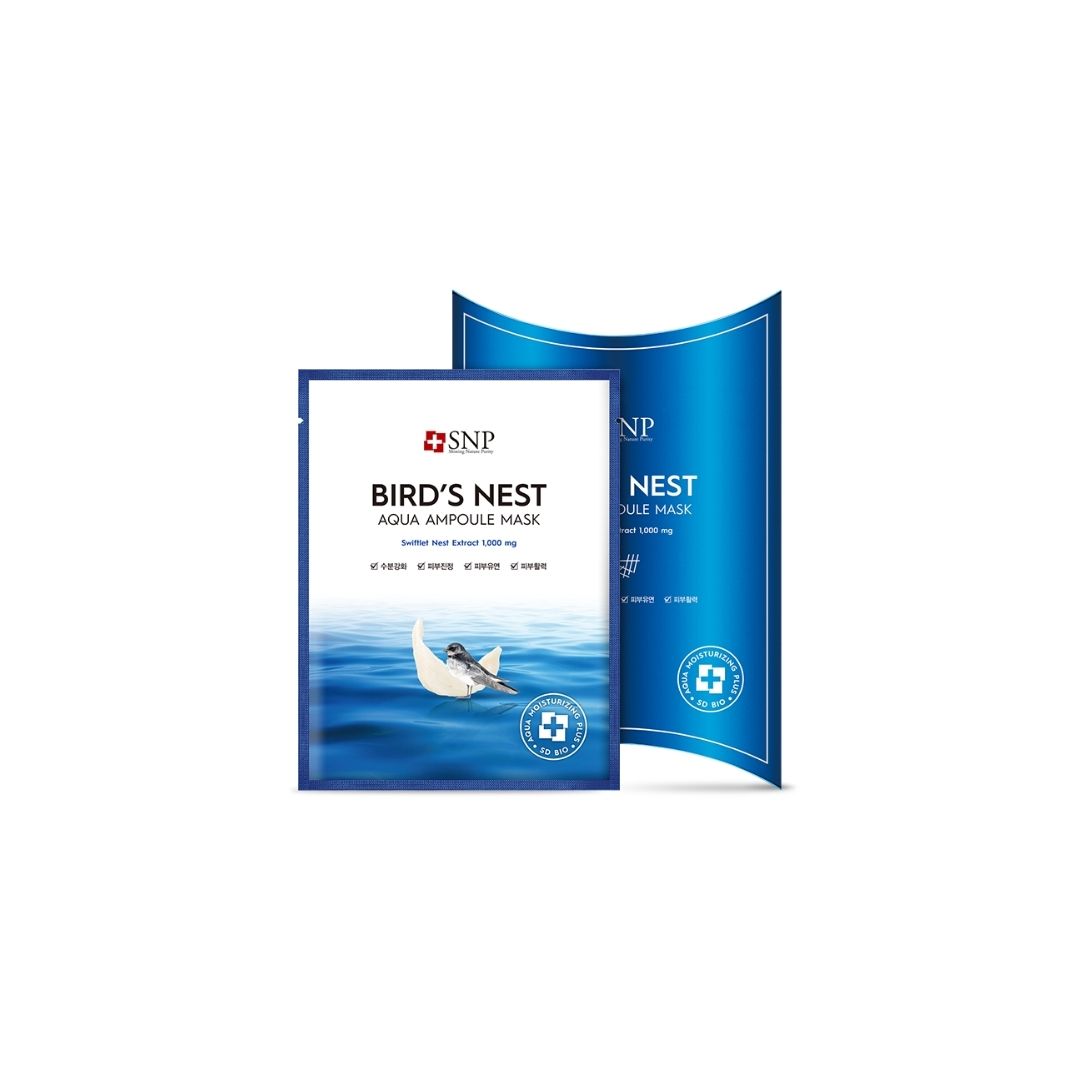 SNPBird's Nest Aqua Ampoule Mask 10pcs/box - La Cosmetique