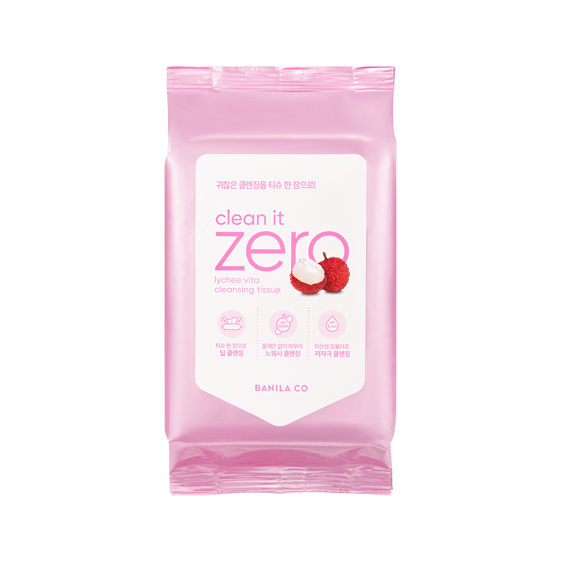 Banila CoClean It Zero Lychee Vita Cleansing Tissue 30ea - La Cosmetique