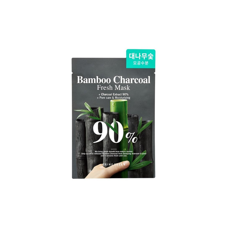 Bring GreenBamboo Charcoal 90% Fresh Mask 1pc - La Cosmetique