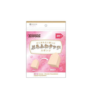 Set of 24 Shobido 3D triangle makeup sponges and puffs for flawless foundation application and blending.