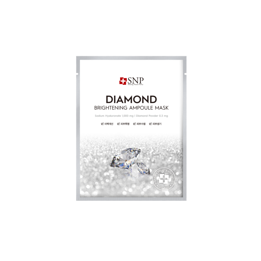 SNP Diamond Brightening Ampoule Mask 10pcs/Box - La Cosmetique