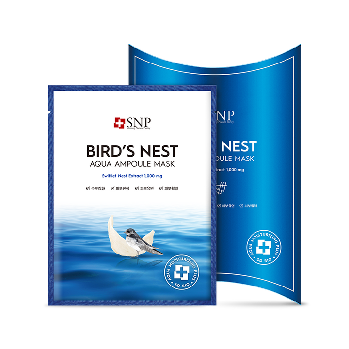 SNPBird's Nest Aqua Ampoule Mask 10pcs/box - La Cosmetique