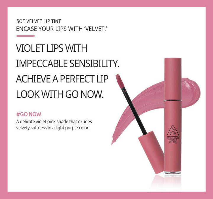 3CEVelvet Lip Tint #Go Now - La Cosmetique