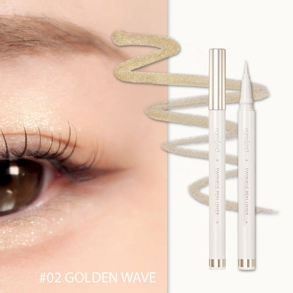 Rom&nd Twinkle Pen Liner in Golden Wave #02