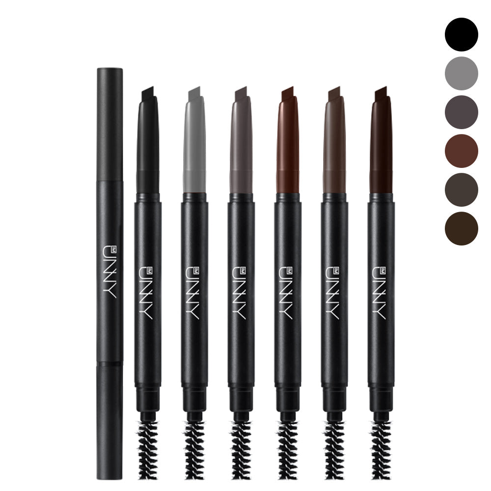 I’M UNNY designing eyebrows kit showing various eyebrow shaping tools and products for natural, well-defined eyebrows.