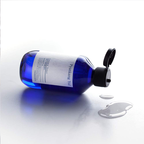 PyunKang Yul Essence Toner 200ml bottle, clear liquid in a sleek bottle, suitable for skincare and moisturizing.