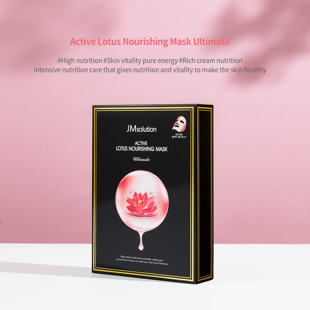 JM Solution Active Lotus Nourishing Mask Ultimate - 10 pieces - Shop K-Beauty in Australia