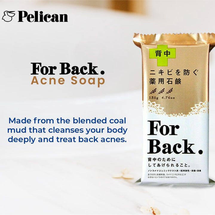 Pelican Medicated Soap For Back 135g - Shop K-Beauty in Australia