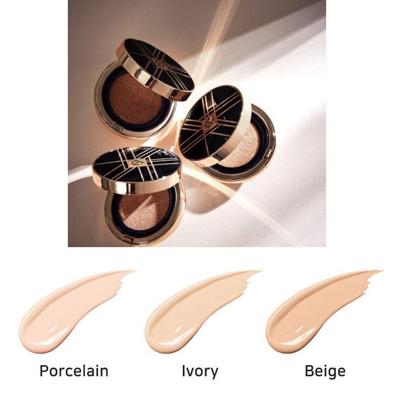 Too Cool For School Artclass Studio De Teint Fixing Cover Cushion foundation with refill, showing the compact and application sponge.