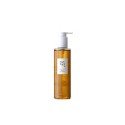 Beauty of Joseon Ginseng Cleansing Oil 210ml bottle with pump, featuring clear liquid and minimalist label design.