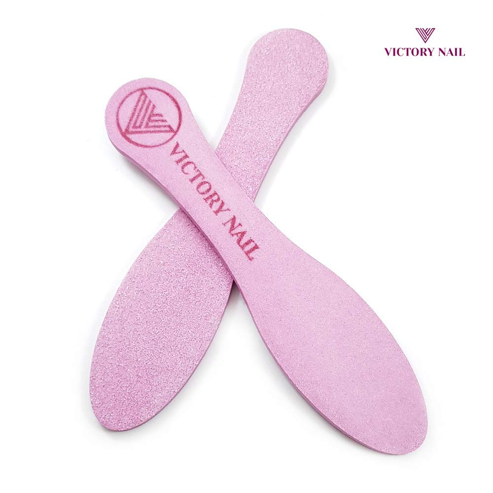 Victory Nail ceramic foot file, a professional beauty tool for exfoliating and smoothing feet, shown on a white background.