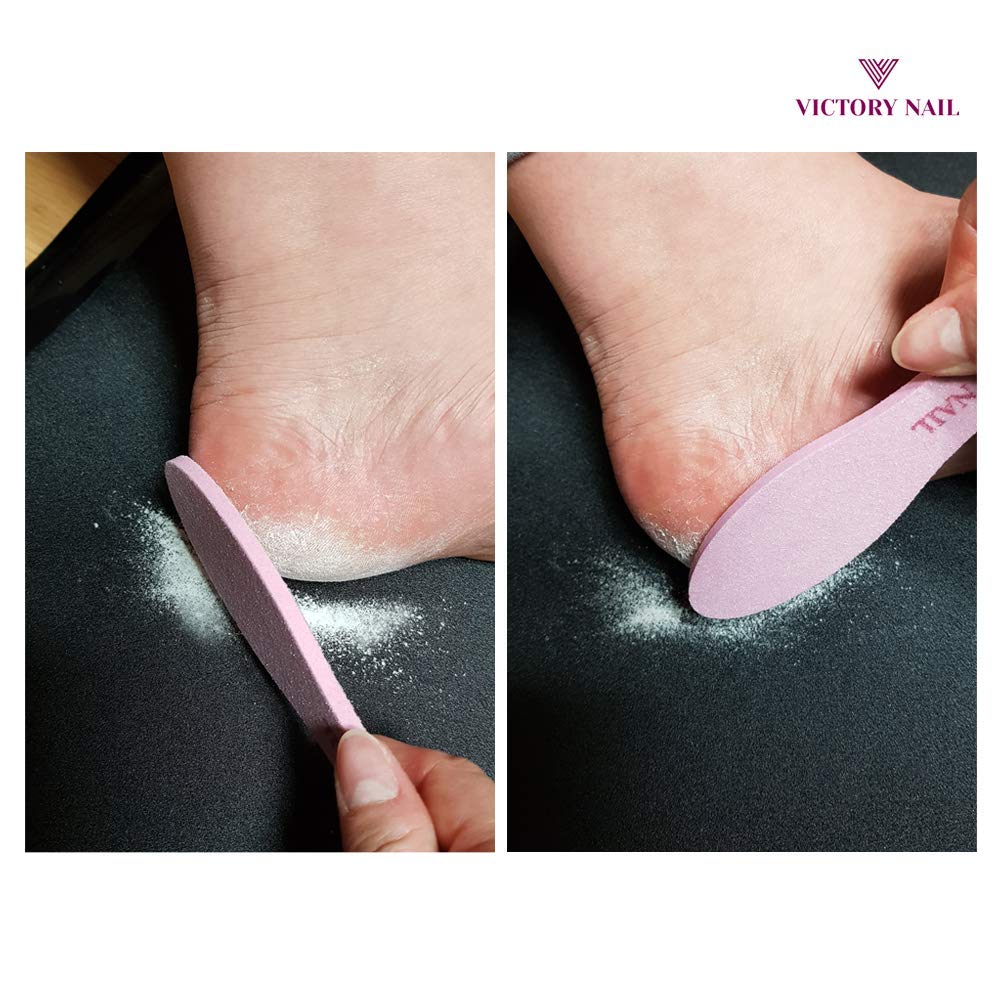 Victory Nail ceramic foot file for smoothing and exfoliating feet, designed as a professional beauty tool for foot care.