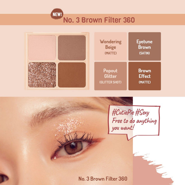 PeriperaInk Pocket Shadow #03 Brown Filter 360 - La Cosmetique