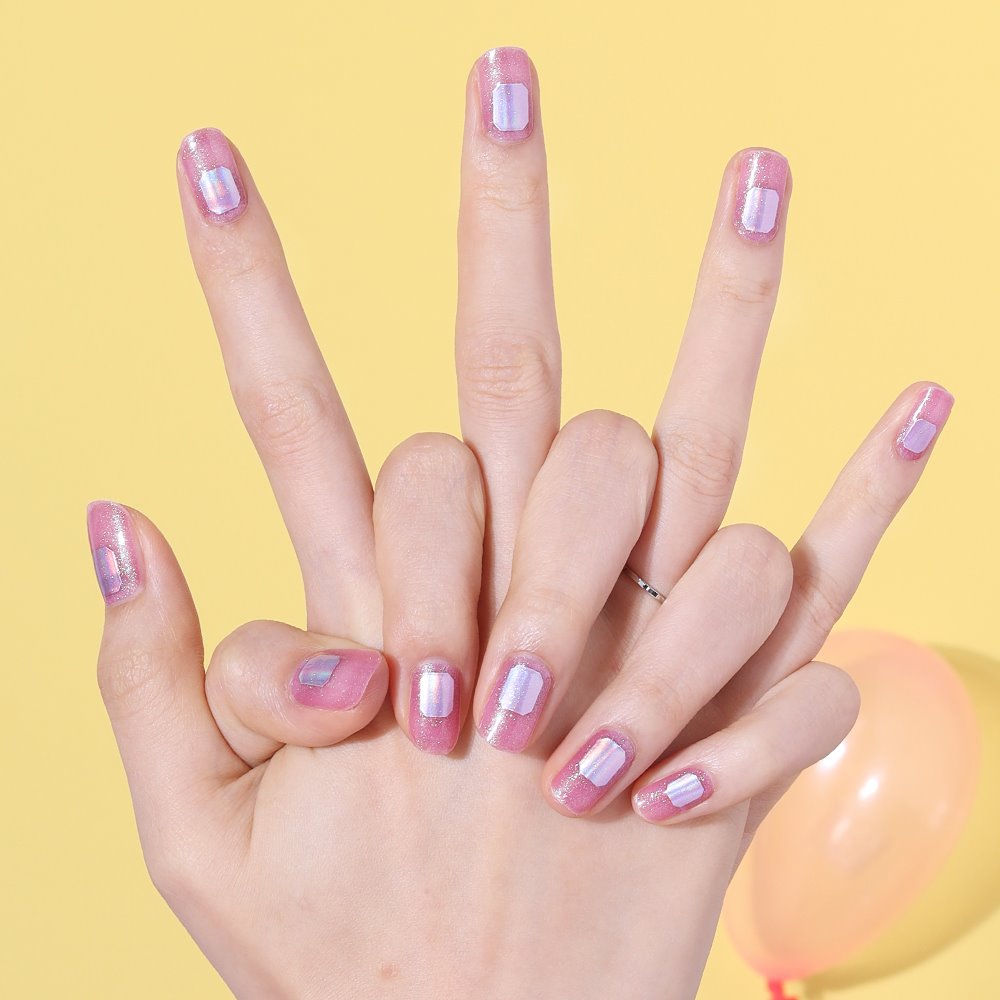 Glossy BlossomGel Nail Strips - Blueberry Beam - La Cosmetique