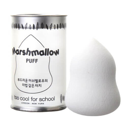 Too Cool For SchoolMarshmallow Puff Big (White/Pink) - La Cosmetique