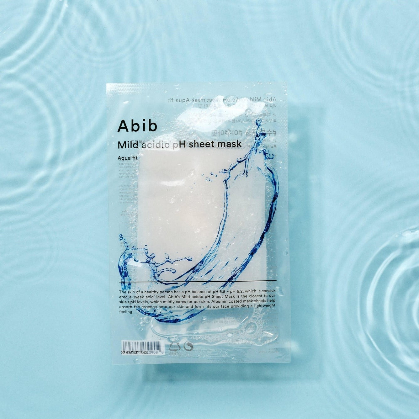 AbibMild Acidic pH Sheet Mask Aqua Fit 1pc - La Cosmetique