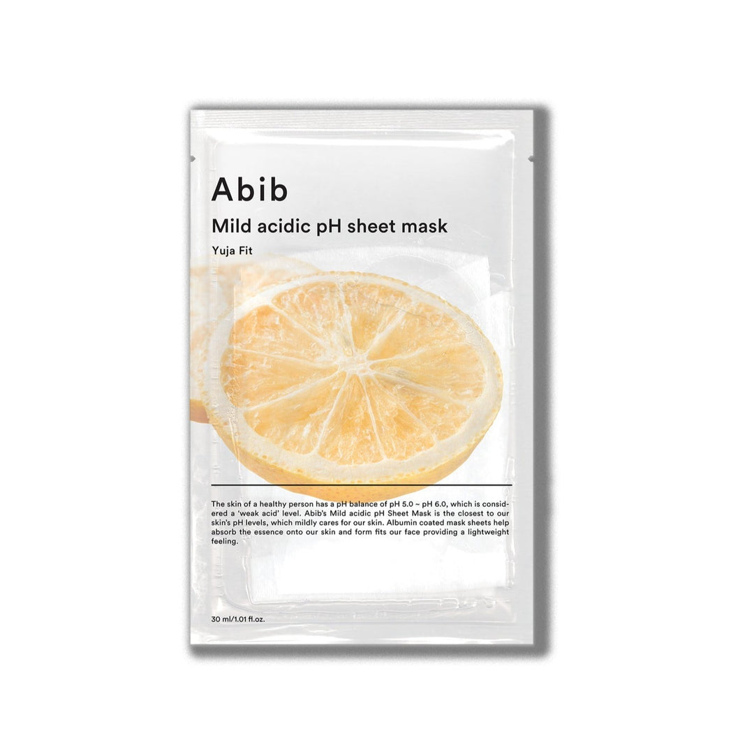 AbibMild Acidic pH Sheet Mask Yuja Fit 1pc - La Cosmetique