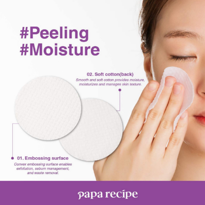 Papa RecipeEggplant Clearing Peeling Pad Toner 70ea - La Cosmetique