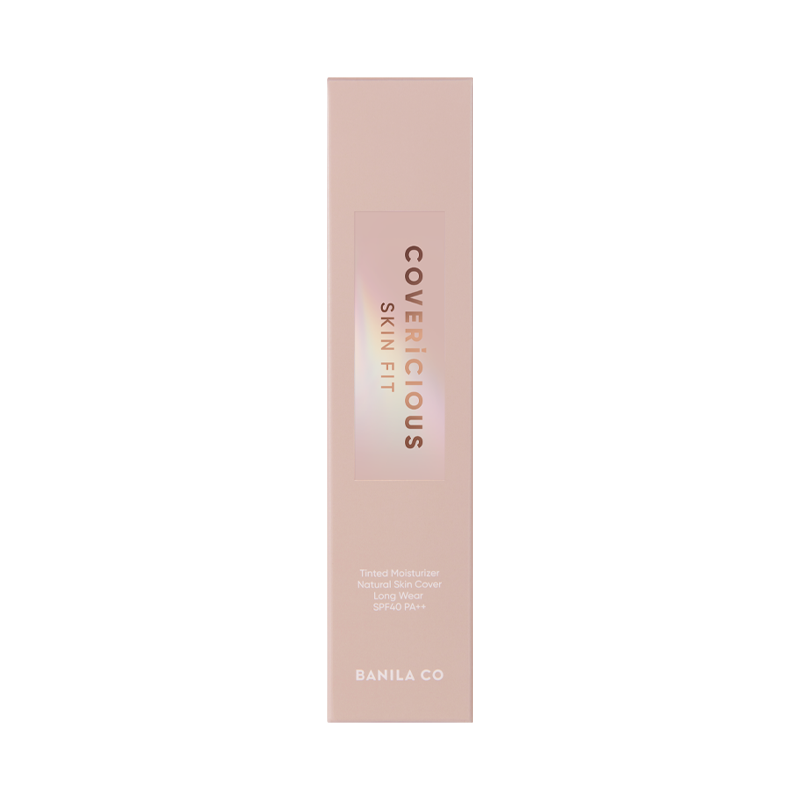 Banila Co Covericious Skin Fit Tinted Moisturizer BB Cream in 30ml tube, smooth and hydrating for natural-looking skin.