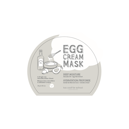 Too Cool For SchoolEgg Cream Mask Deep Moisture 1 sheet - La Cosmetique