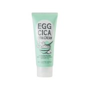 Too Cool For School Egg Cica Cera Cream 60ml face moisturizer in a white jar with a minimalist label and a textured lid.