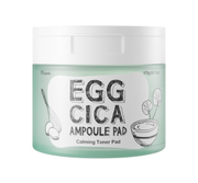Too Cool For School Egg Cica Ampoule Pad toner pad with 70 absorbent pads for soothing and revitalizing skin.
