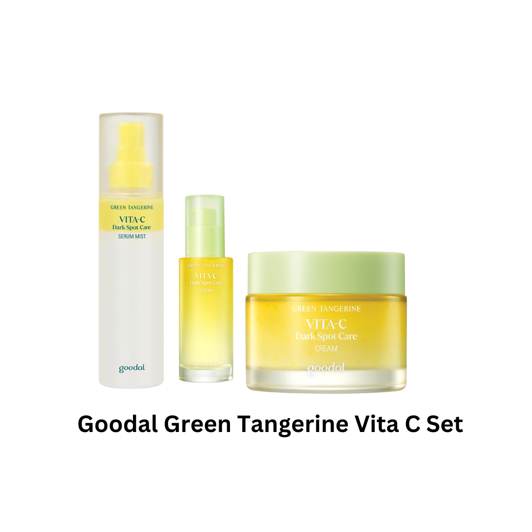 Goodal Green Tangerine Vita C Care Serum + Cream + Serum Mist - Shop K-Beauty in Australia