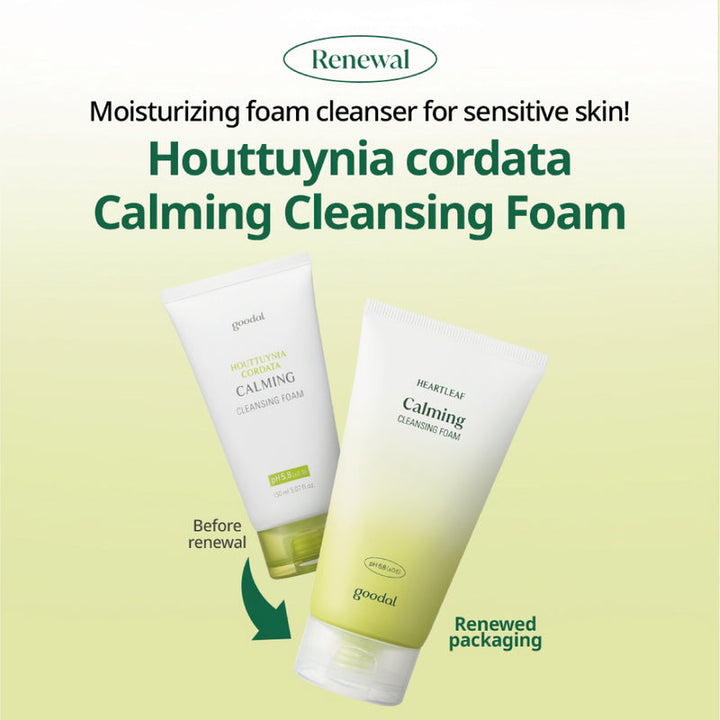 GOODAL Houttuynia Cordata Calming pH Balancing Cleansing Foam 150ml - Shop K-Beauty in Australia