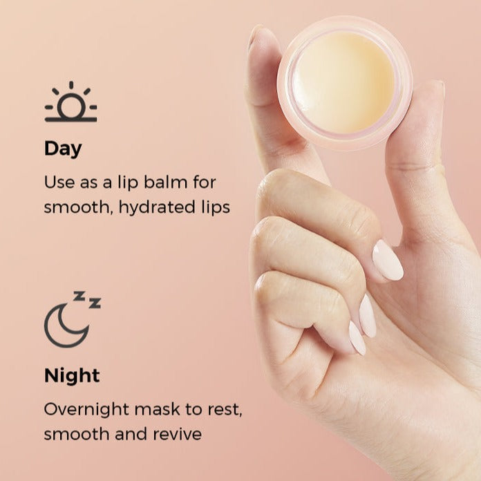 COSRX Balancium Ceramide Lip Butter Sleeping Mask in a 20g jar, showing its creamy, nourishing lip mask texture.