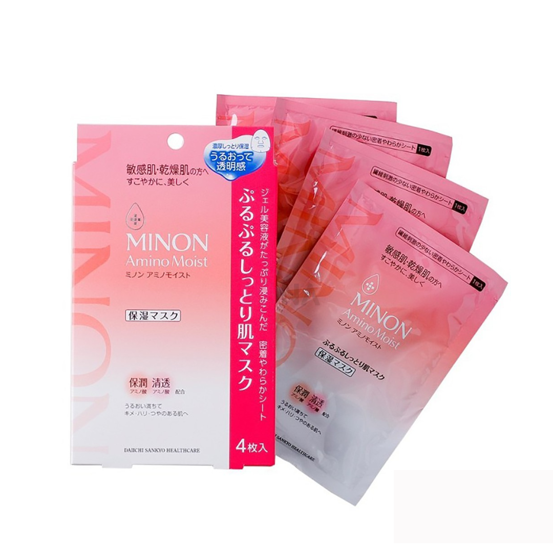 MinonAmino Moist Mask 4pcs - La Cosmetique