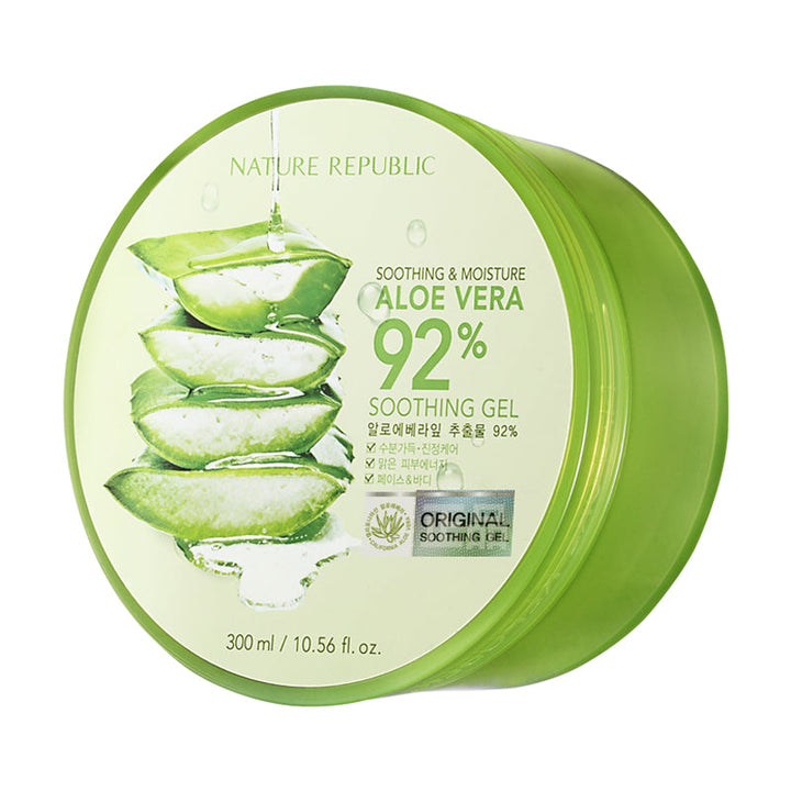 Nature RepublicSoothing & Moisture Aloe Vera 92% Soothing Gel 300ml - La Cosmetique