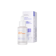 NEOGEN V. Biome Infusion Serum 30ml bottle with clear glass, pump dispenser, and minimalist label for skincare hydration and revitalization.