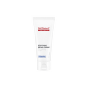 Cell Fusion C Expert Soothing Repair Cream 60ml face moisturizer jar with a white and green label and smooth cream inside.