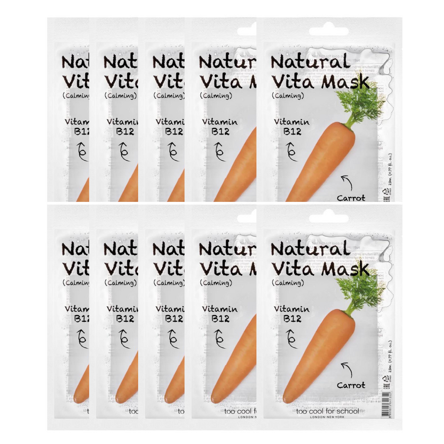 Too Cool For SchoolNatural Vita Mask Calming 10pcs - La Cosmetique