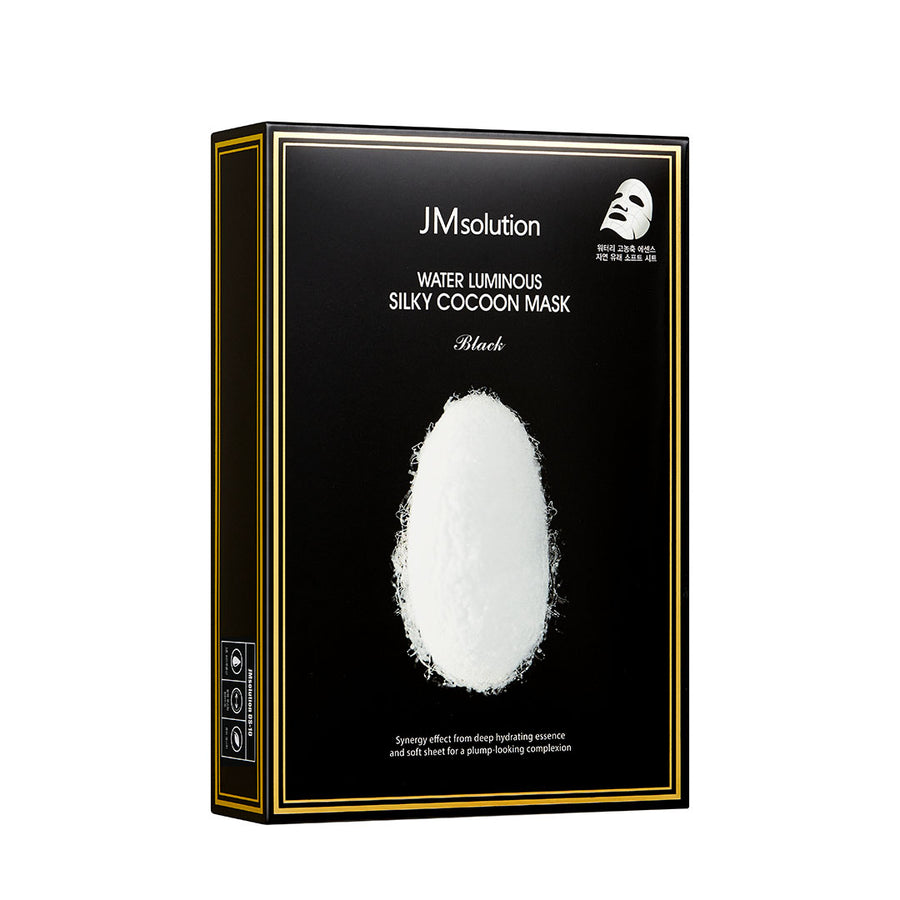 JM SolutionWater Luminous Silky Cocoon Mask Black 10pcs - La Cosmetique