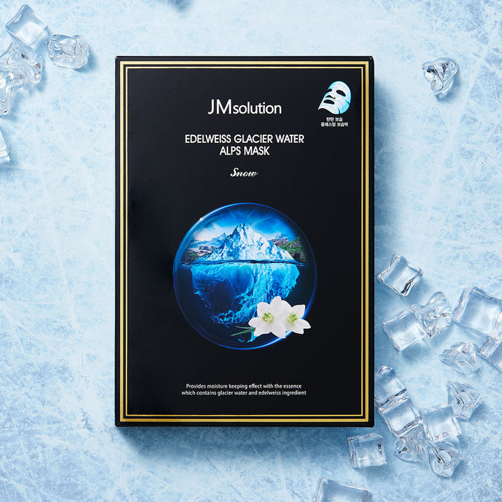 JM SolutionEdelweiss Glacier Water Alps Mask Snow 10pcs - La Cosmetique