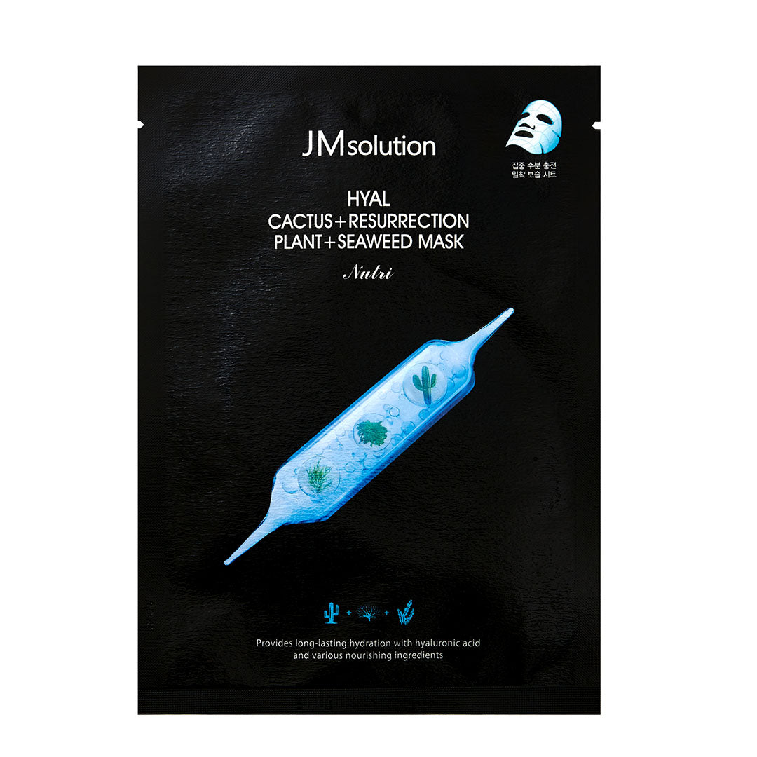 JM SolutionHyal Cactus+Resurrection Plant+Seaweed Mask & Cleansing Foam Special Set - La Cosmetique