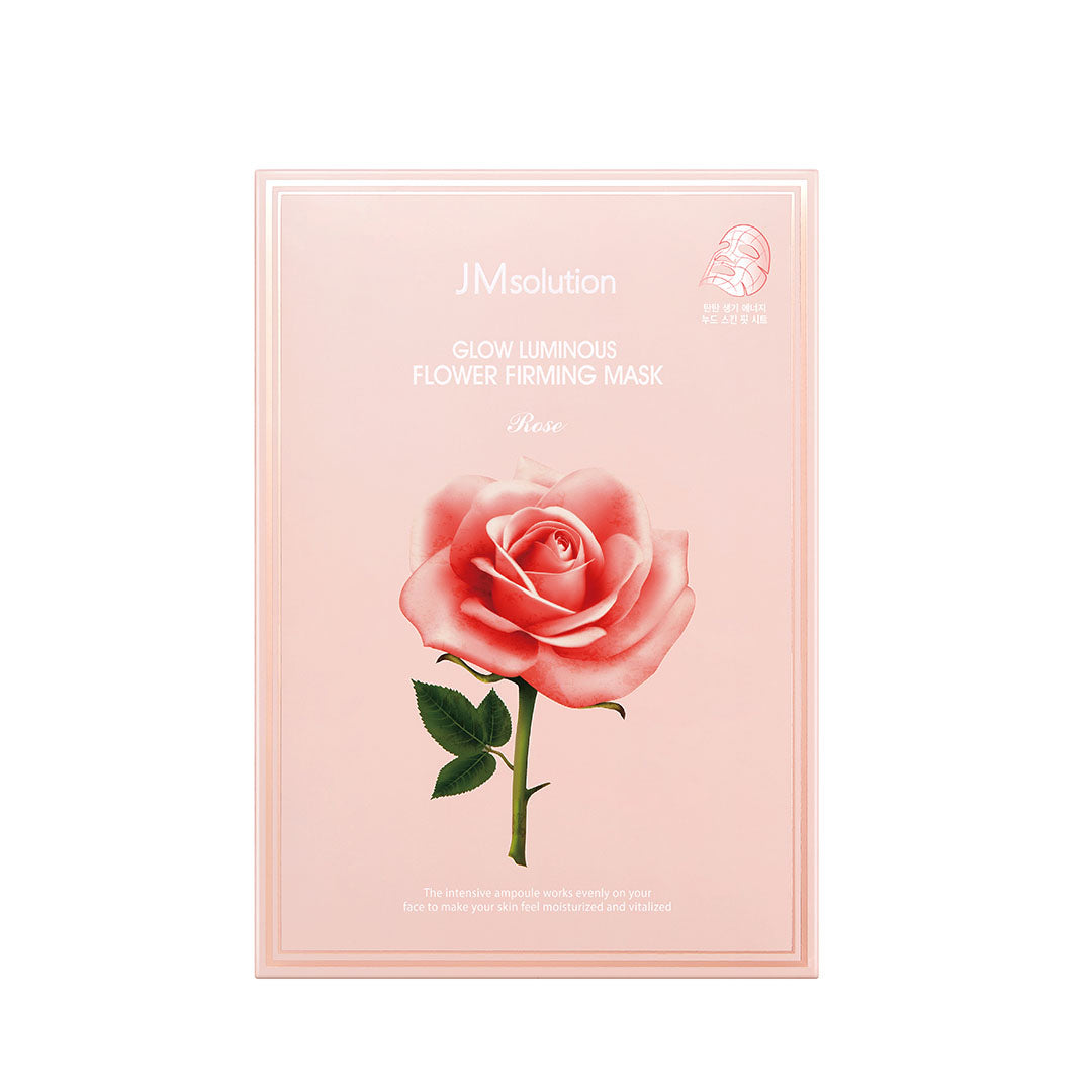 JM SolutionGlow Luminous Flower Firming Mask Rose 10pcs - La Cosmetique