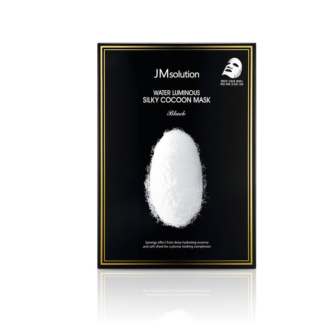 JM SolutionWater Luminous Silky Cocoon Mask Black 10pcs - La Cosmetique