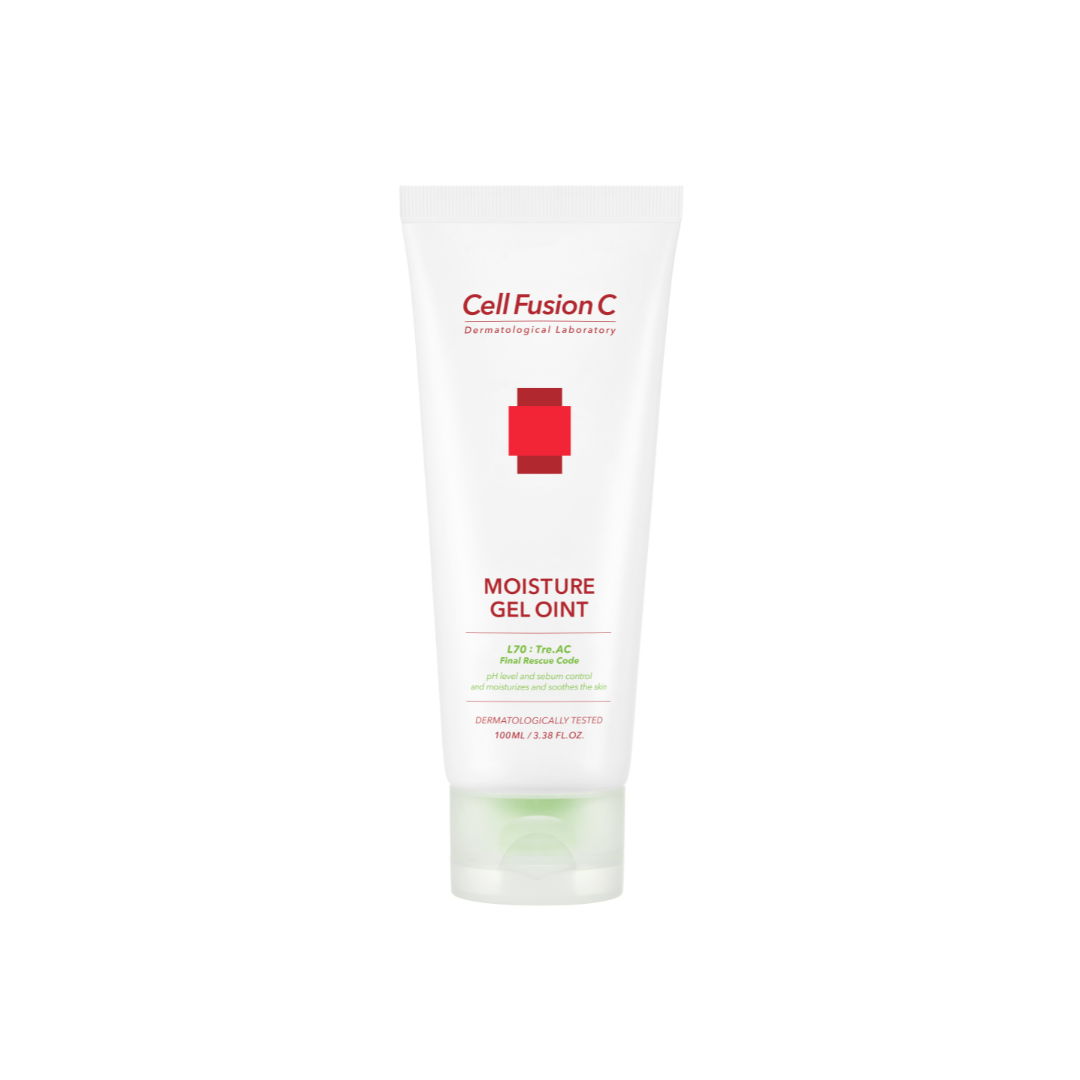 Cell Fusion C Moisture Gel Ointment in 100ml, a lightweight face moisturizer with a clear gel texture