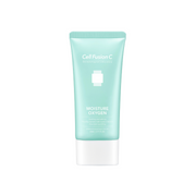 Cell Fusion C Moisture Oxygen 80ml face moisturizer jar with white and blue packaging, featuring a sleek design.