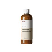 Ma:nyo Bifida Biome Ampoule Lotion in a 300ml bottle, featuring a clear, minimalist design with the product label visible.