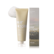 Ma:nyo Vegan Heartleaf Cica Cleansing Foam in a 120ml tube, showcasing its gel and foam cleanser texture for gentle facial cleansing.