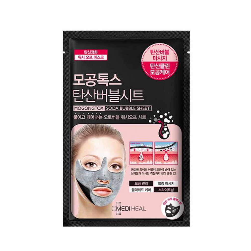 MedihealMogongtox Soda Bubble Sheet Mask 1 sheet (18ml) - La Cosmetique