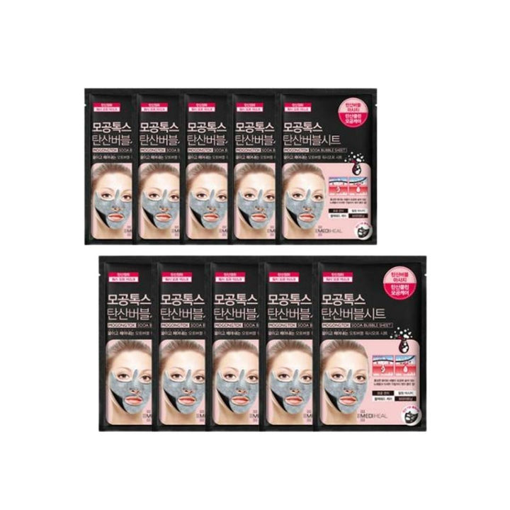 MedihealMogongtox Soda Bubble Sheet Mask (10 Pieces /Box) - La Cosmetique
