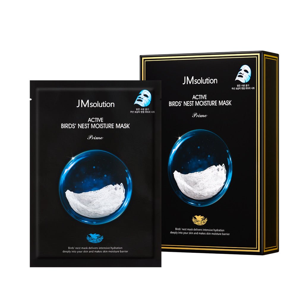 JMsolution Active Birds' Nest Moisture Mask Box Prime [10pcs] | La Cosmetique