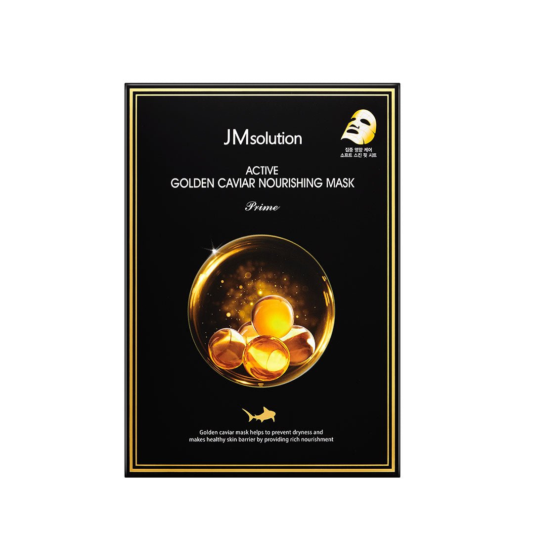 JMsolution Active Golden Caviar Nourishing Mask Box Prime [10pcs] | La Cosmetique