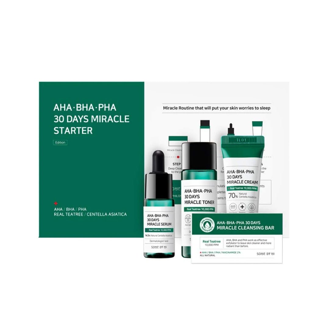 Some By Mi AHA.BHA.PHA 30 Days Miracle Starter Kit 4-Piece Set | La Cosmetique