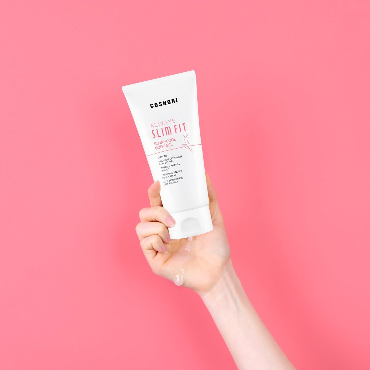 COSNORI Always Slim Fit Body Gel 150ml body lotion bottle and packaging